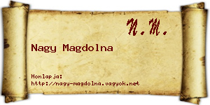 Nagy Magdolna névjegykártya