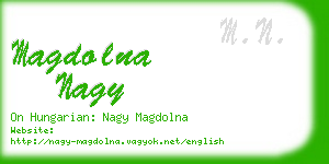 magdolna nagy business card